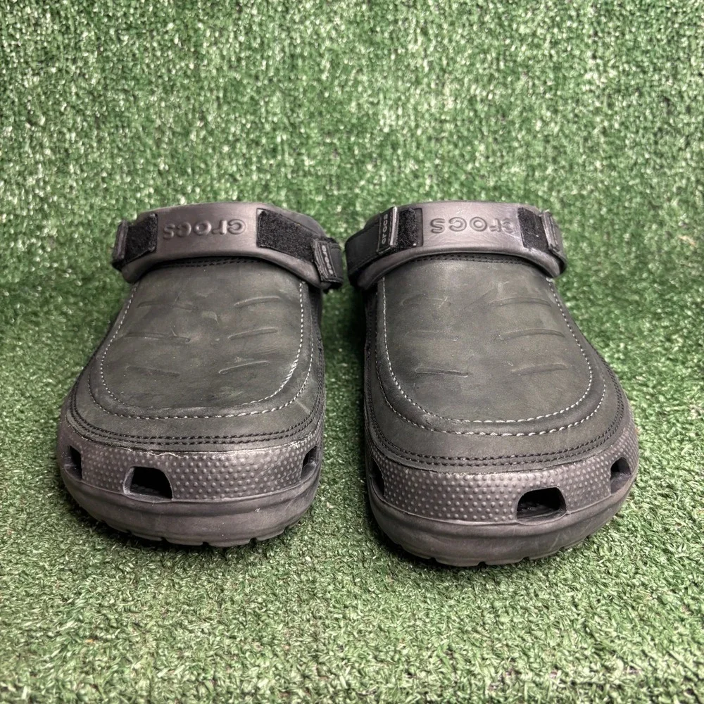 Crocs Yukon Vista II Clog Adjustable Strap Comfort Outdoor Mule Black Mens 12